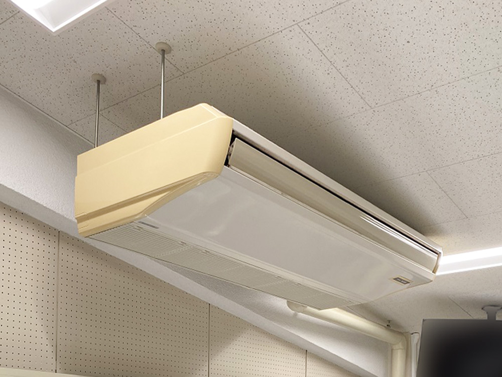 三菱電機製業務用天井吊り形エアコン入替え工事｜杉並区 | 業務用 