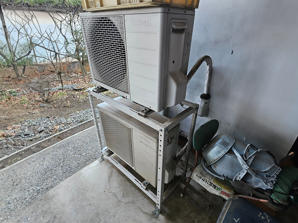 パナソニック製家庭用壁埋込エアコン入れ替え工事｜山梨市 | 業務用 