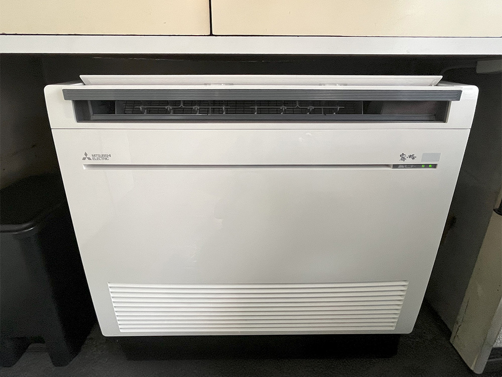 GHPエアコンから三菱電機製家庭用床置きエアコン入替え工事｜横浜市 