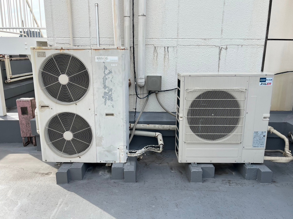 三菱電機製業務用天井埋込エアコン入替え工事｜中央区 | 業務用 