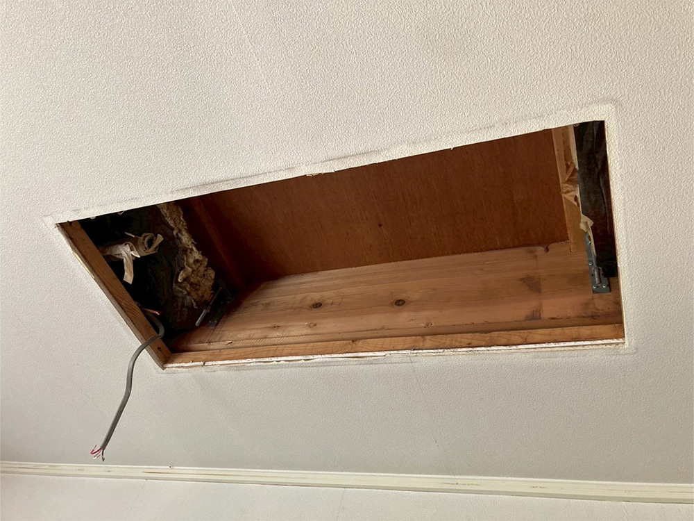 既存室内機開口部
