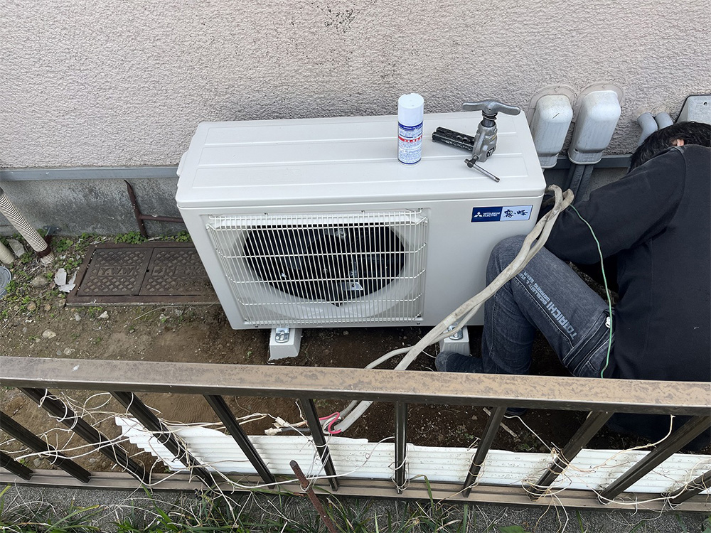 新規室外機設置