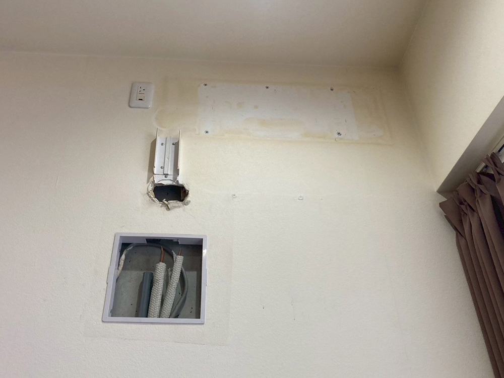 点検口作成・既設配管加工