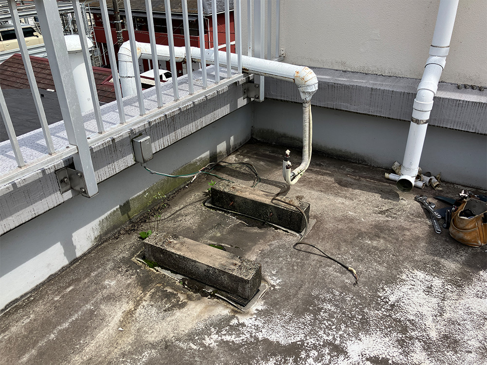 既存室外機撤去③