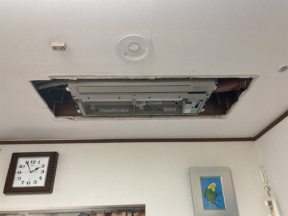 新規室内機B吊り込み