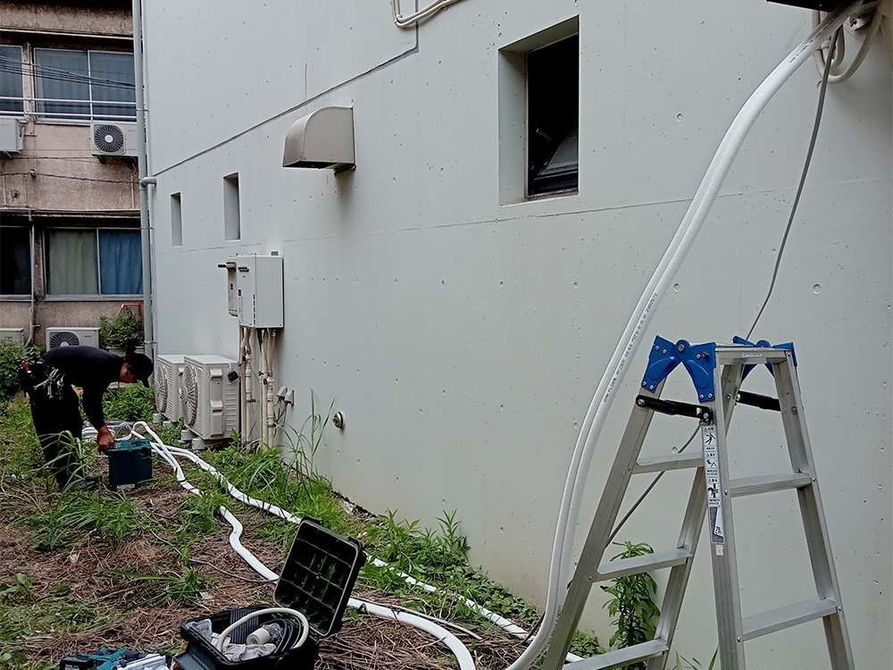 配管敷設②