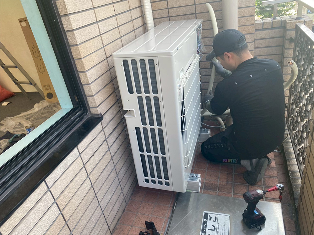 室内機側配管接続