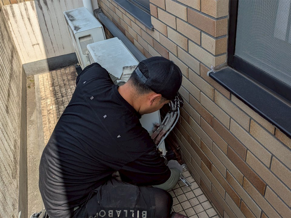 既存室外機撤去①