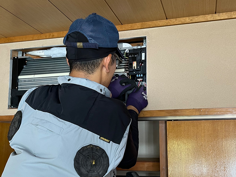新規室内機B連絡線接続