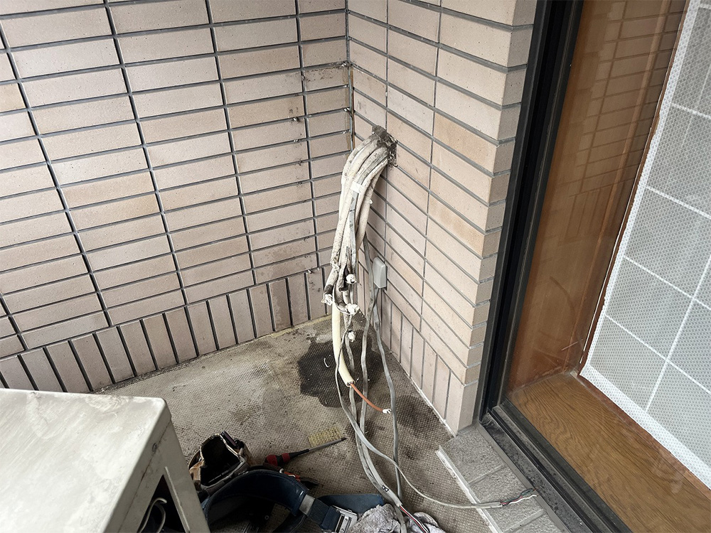 既存室外機撤去②