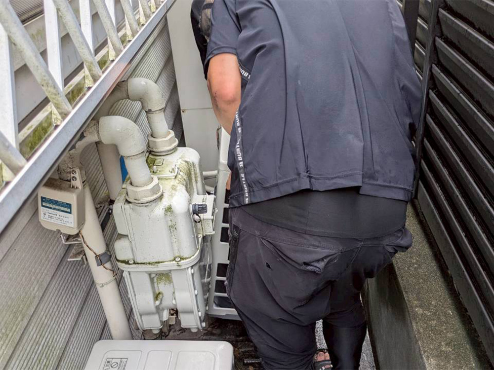 新規室外機設置
