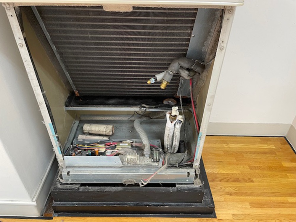 既存室内機配管取り外し