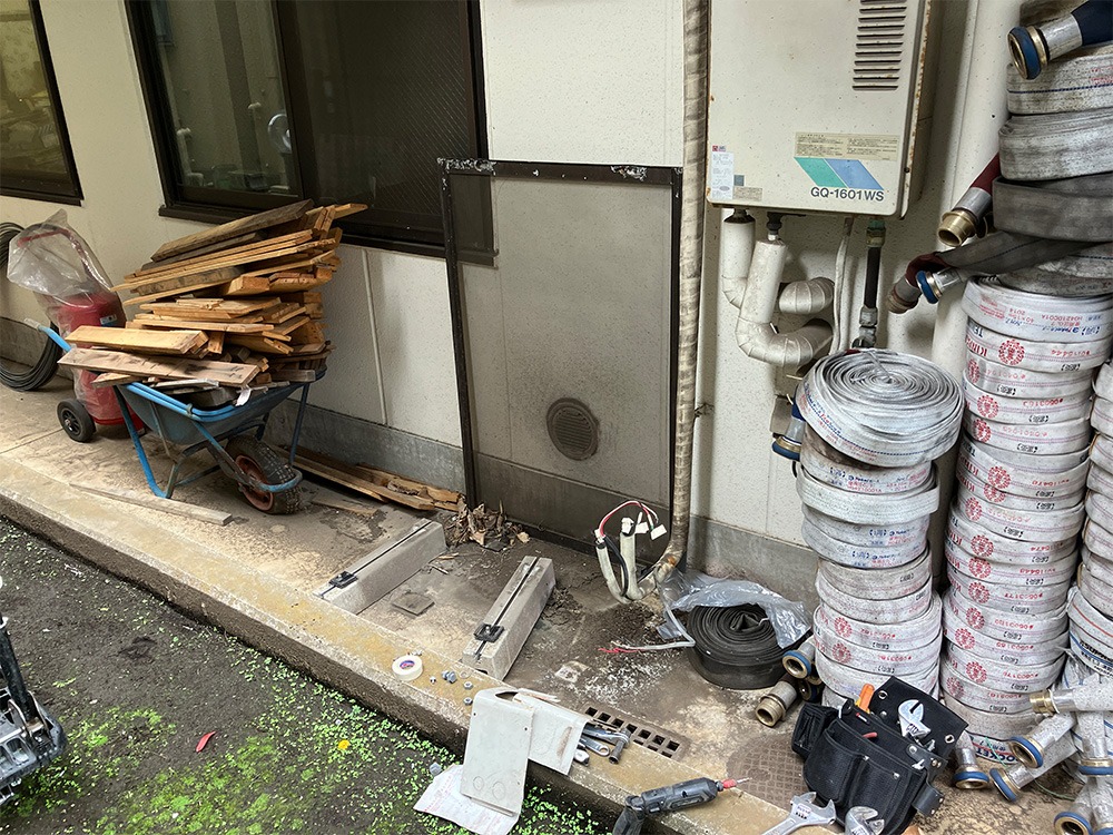 既存室外機撤去②