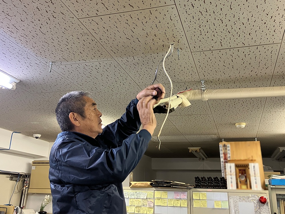 室内機側既設配管是正