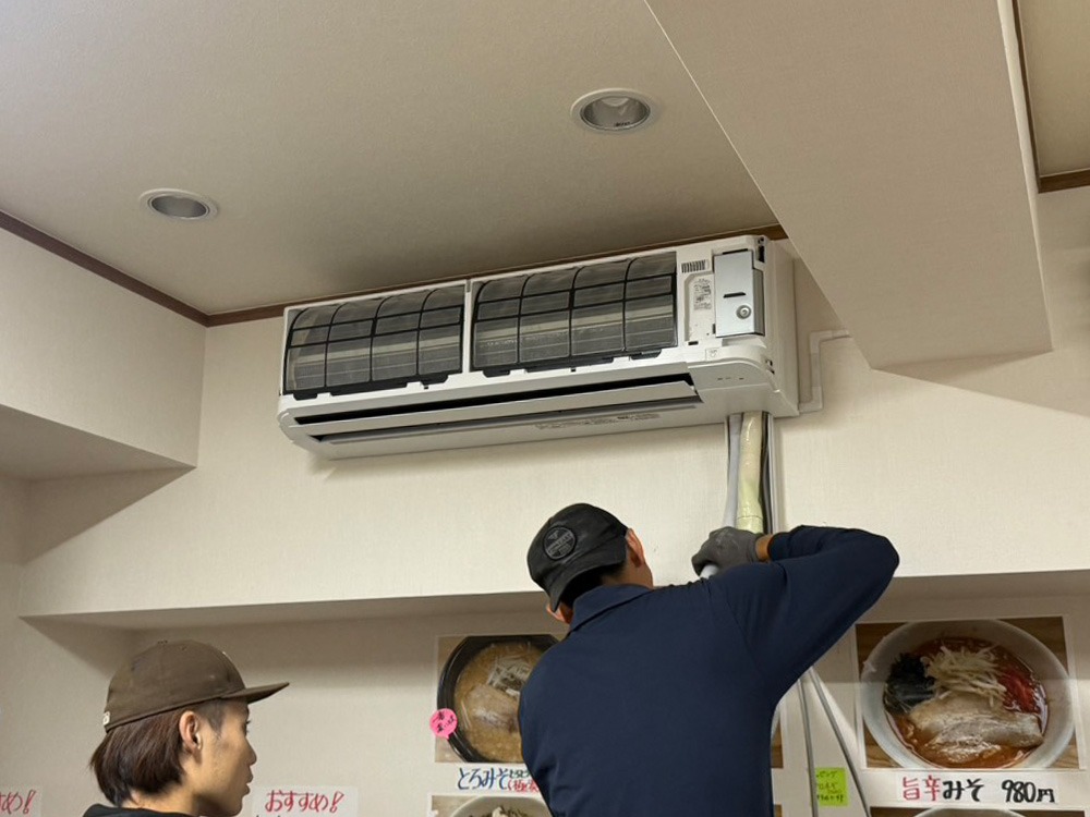 室内機側配管接続①