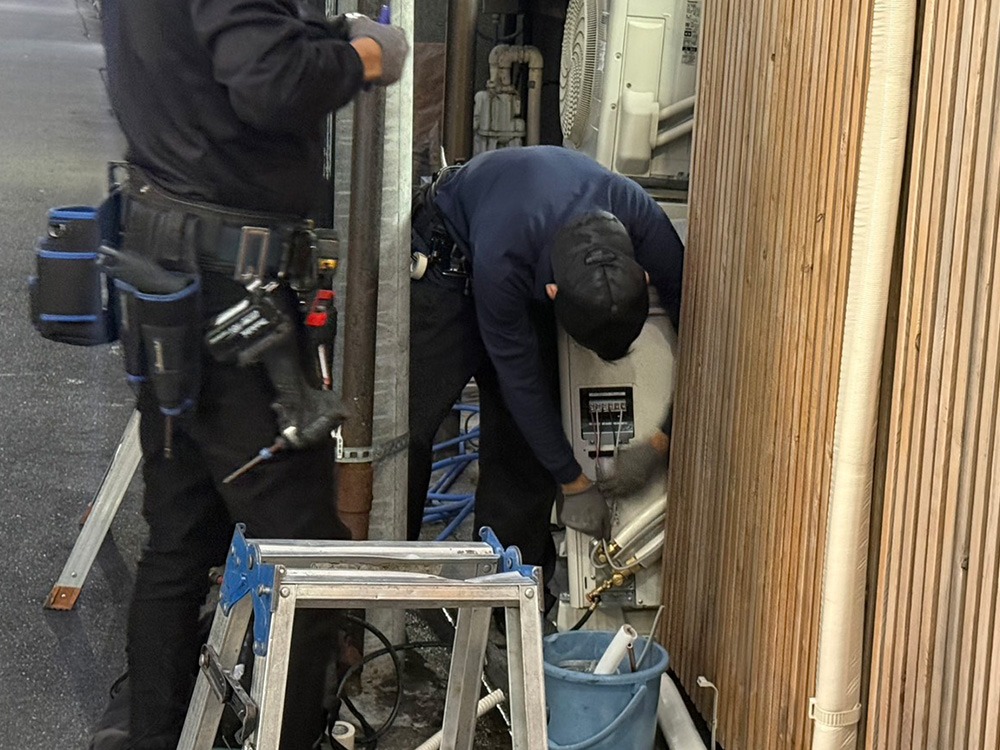 室外機側電源接続②