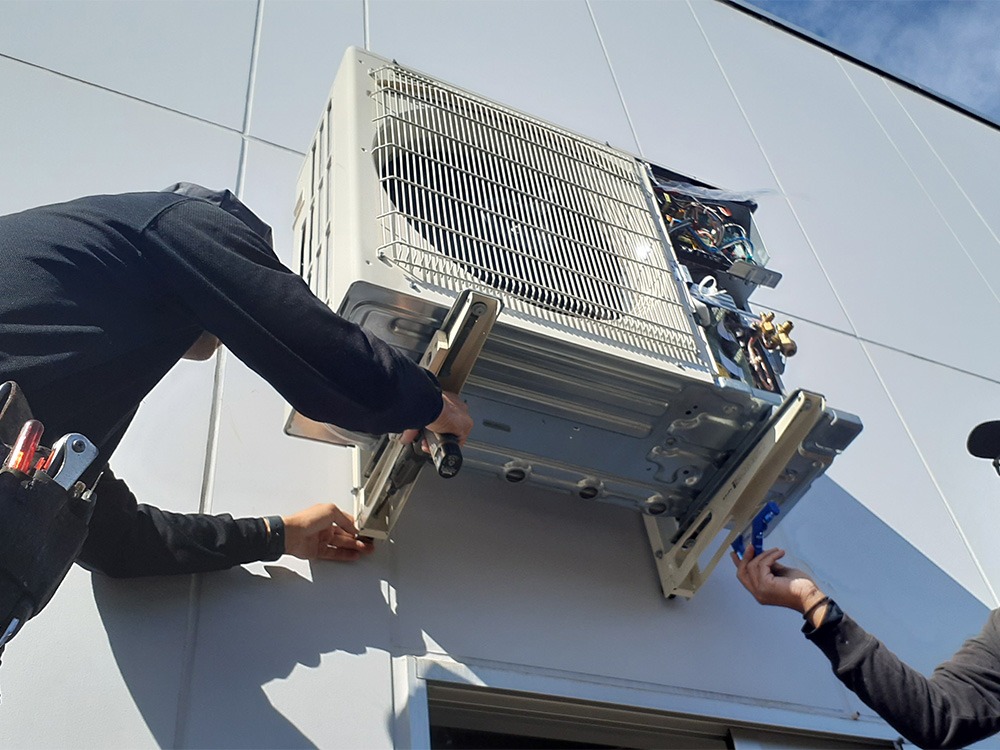 新規室外機設置