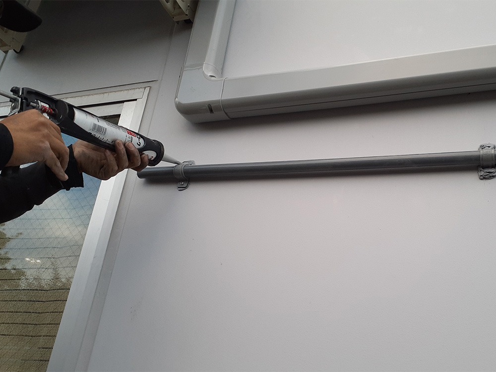 室外ドレンコーキング