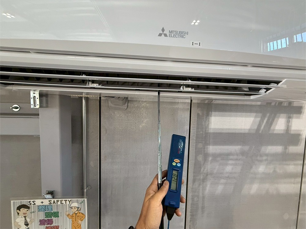 室内機吹出口温度テスト