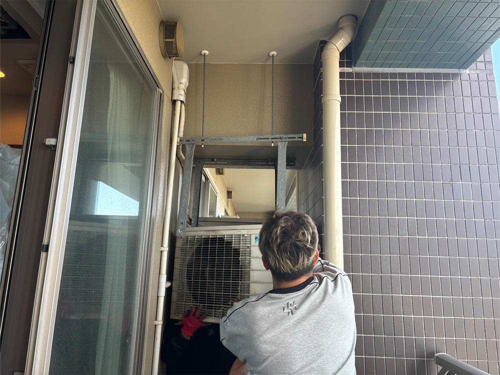 既存室外機撤去②