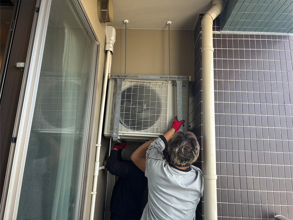 新規室外機設置②