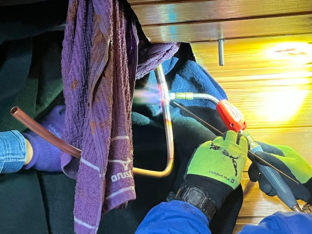 室内機側既設配管③