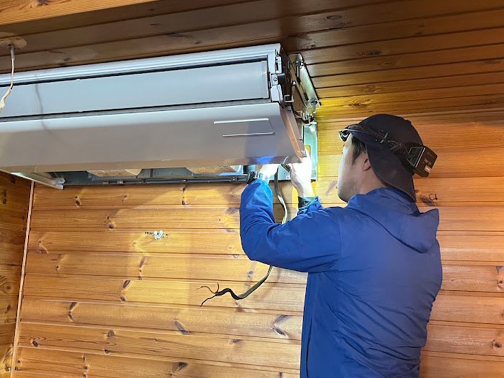 室内機側既設配管接続①