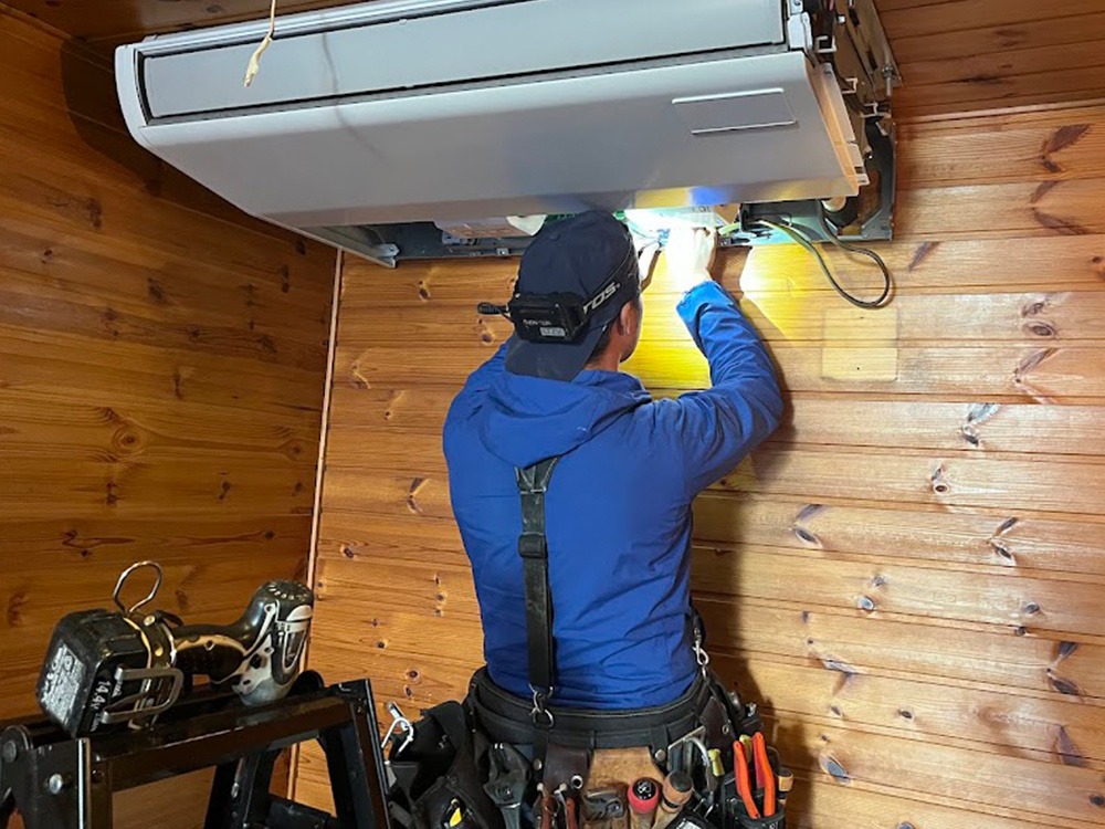 室内機側既設配管接続②