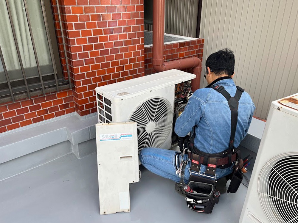 既存室外機撤去①