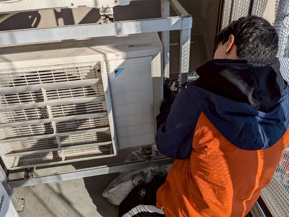 既存室外機撤去①