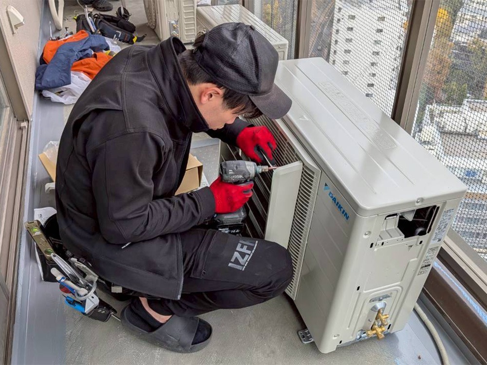 新規室外機設置②