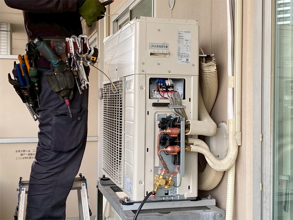 新規室外機設置