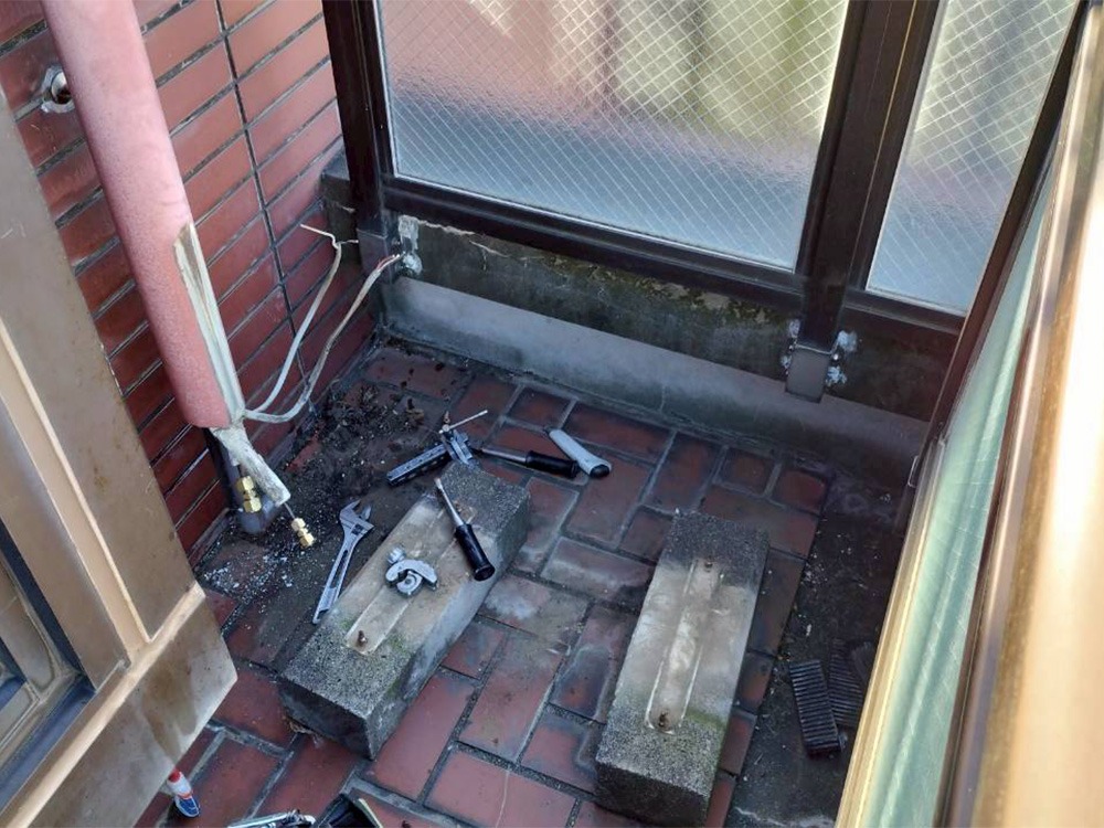 既存室外機A撤去