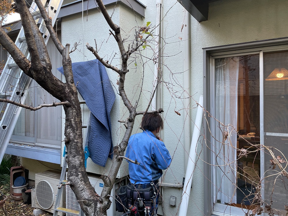 配管B引き直し③