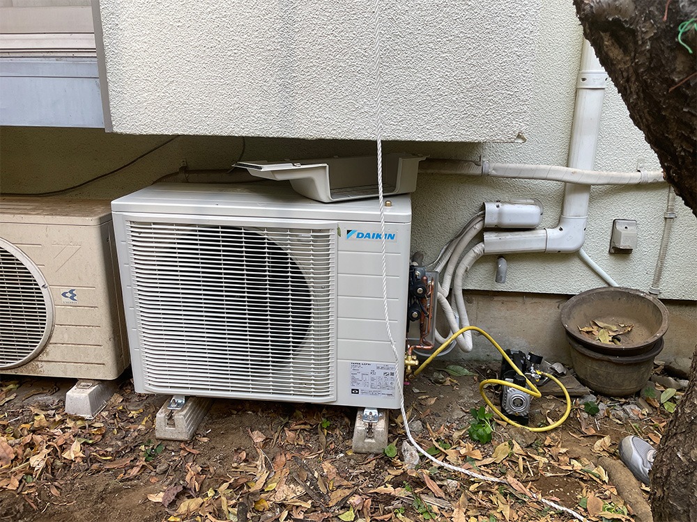 室外機BC真空引き