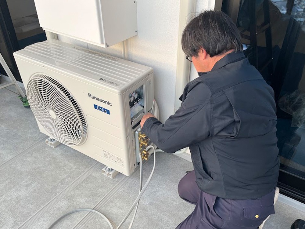 新規室外機AB設置