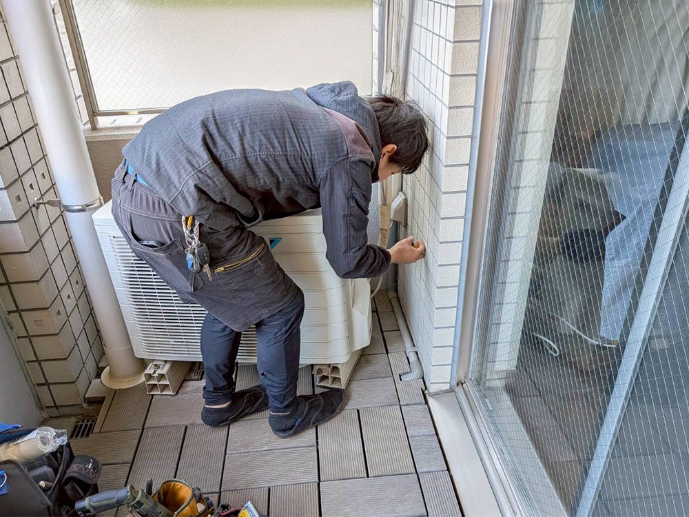既存室外機撤去①