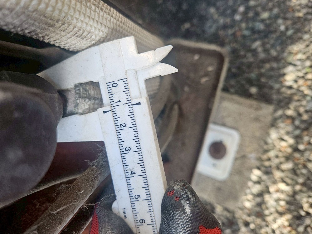 既存配管径確認