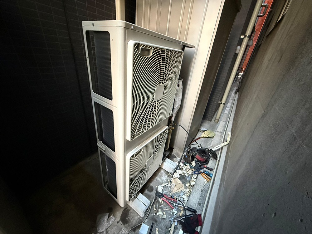 新規室外機電源引込②