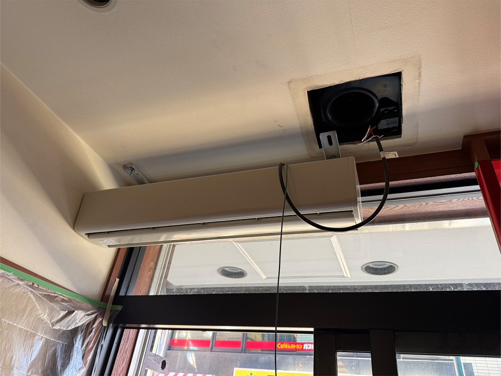 エアーカーテン設置③