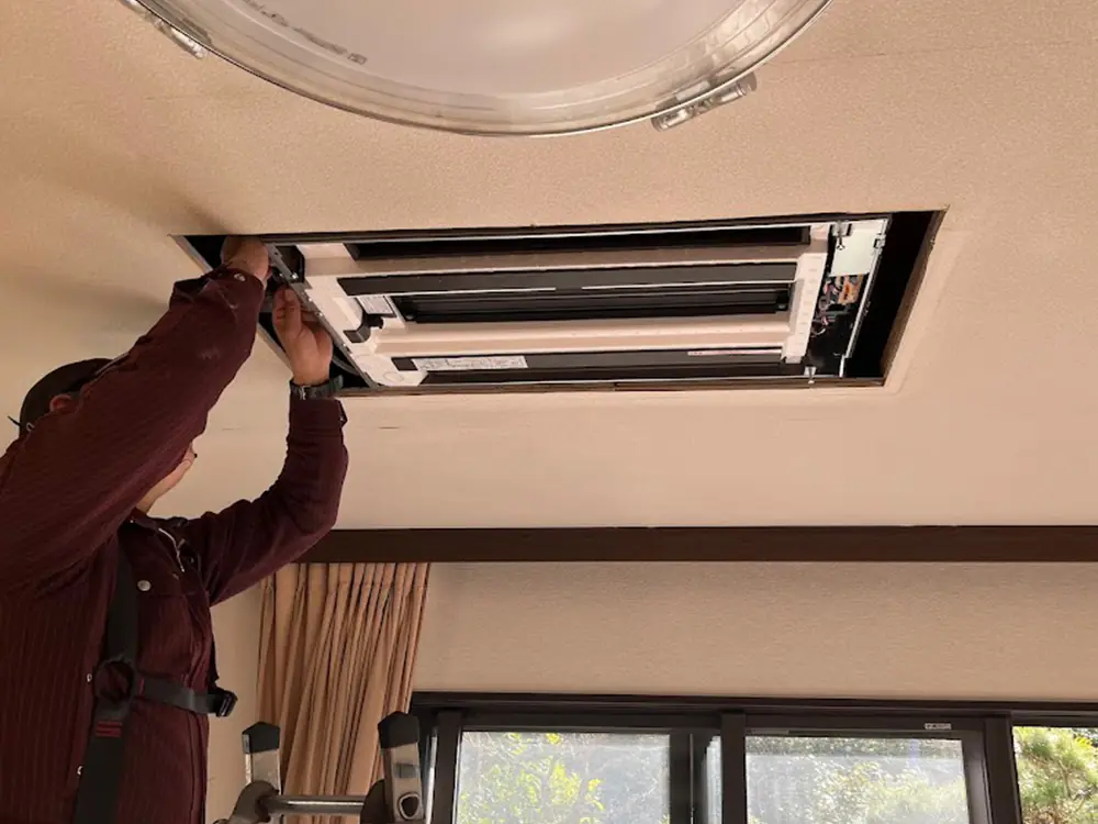 新規室内機吊り位置調整②