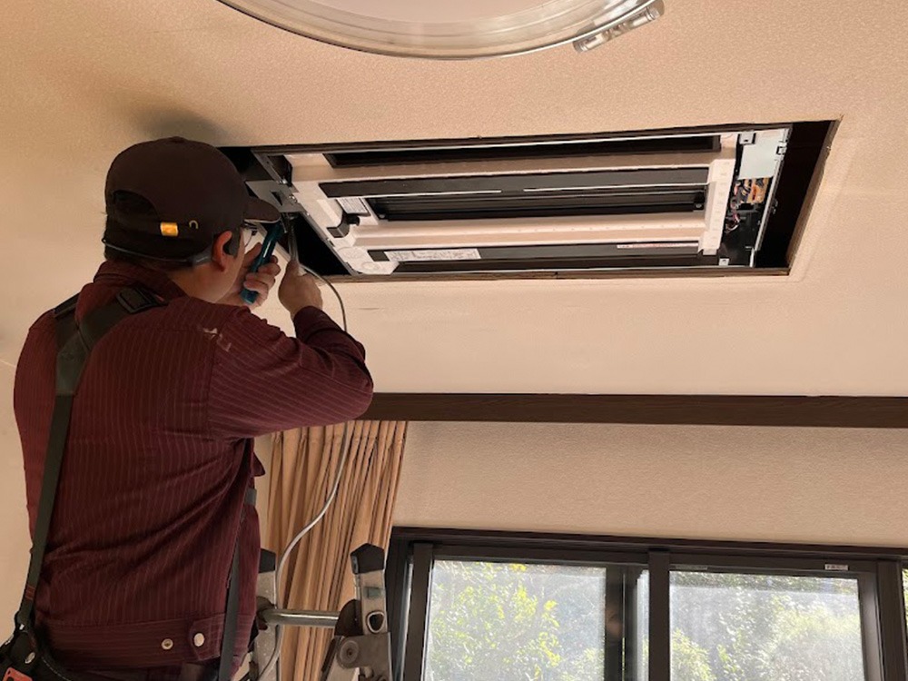 新規室内機配管接続