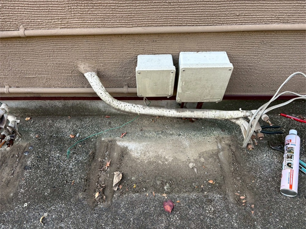 既存室外機CD撤去