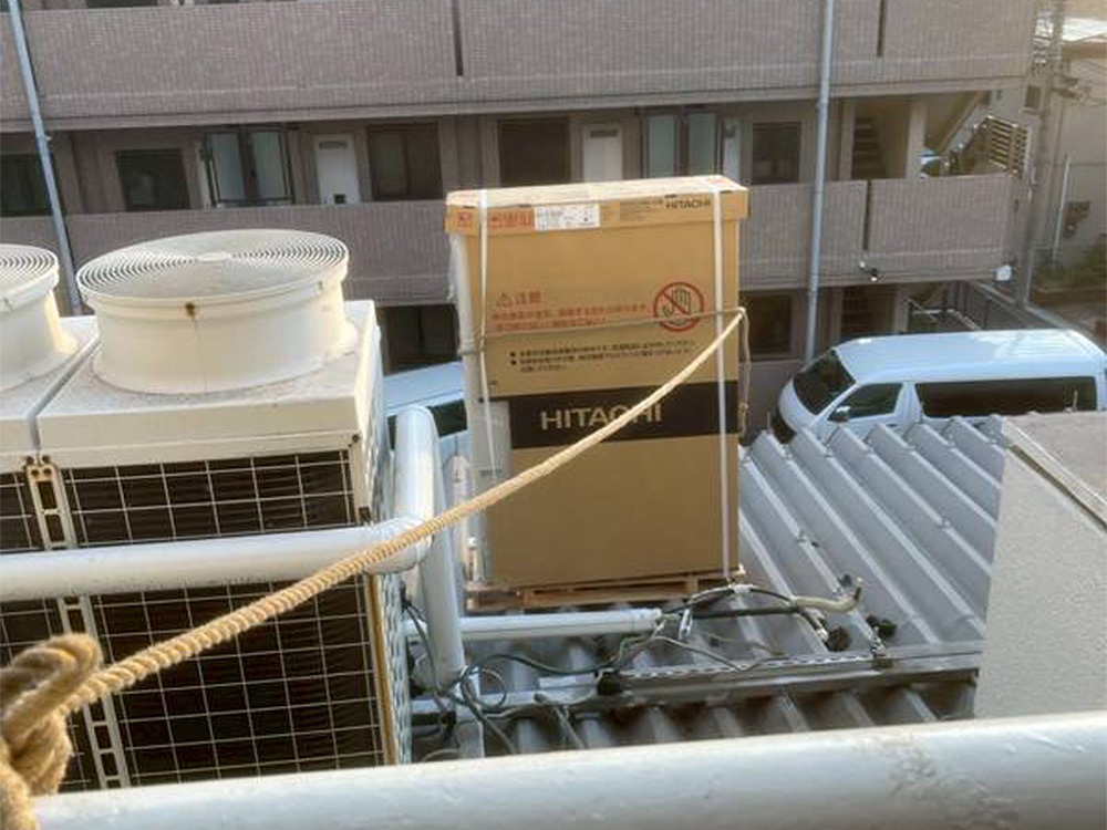 新規室外機F設置