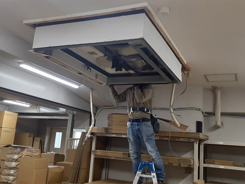 既存室内機F撤去②