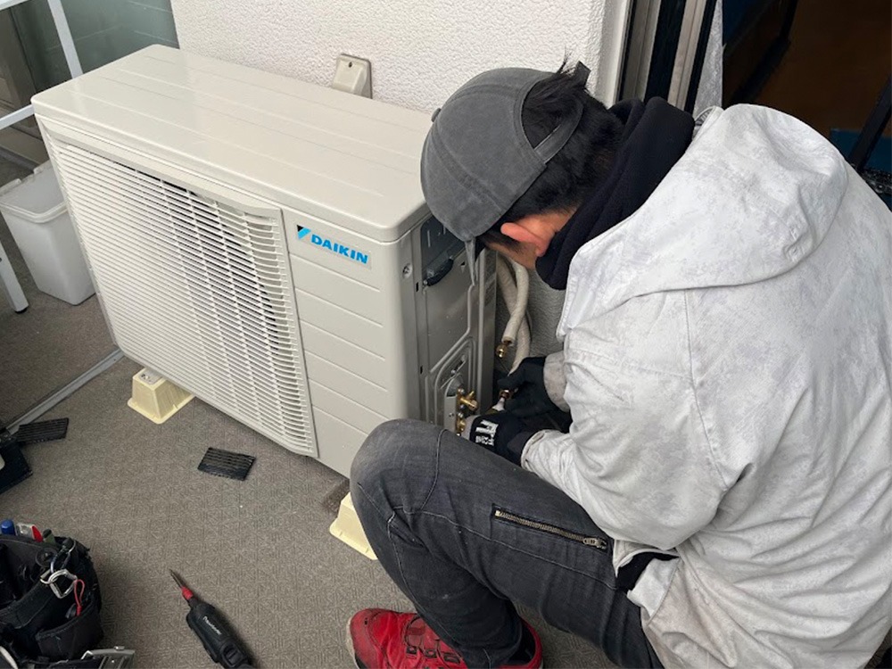 新規室外機設置