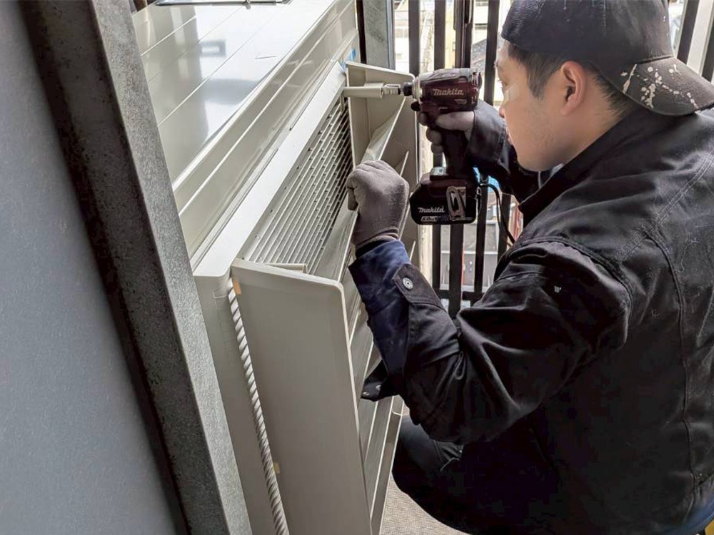 風向調整板設置