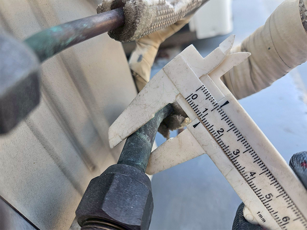 既存配管径チェック