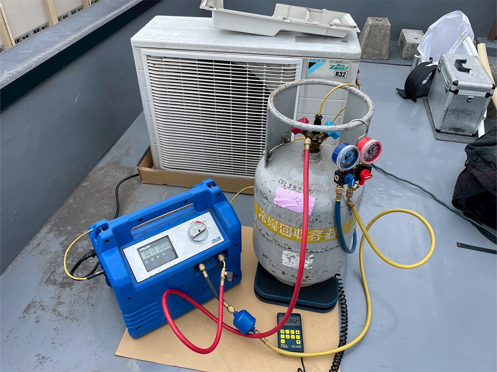 冷媒ガス回収