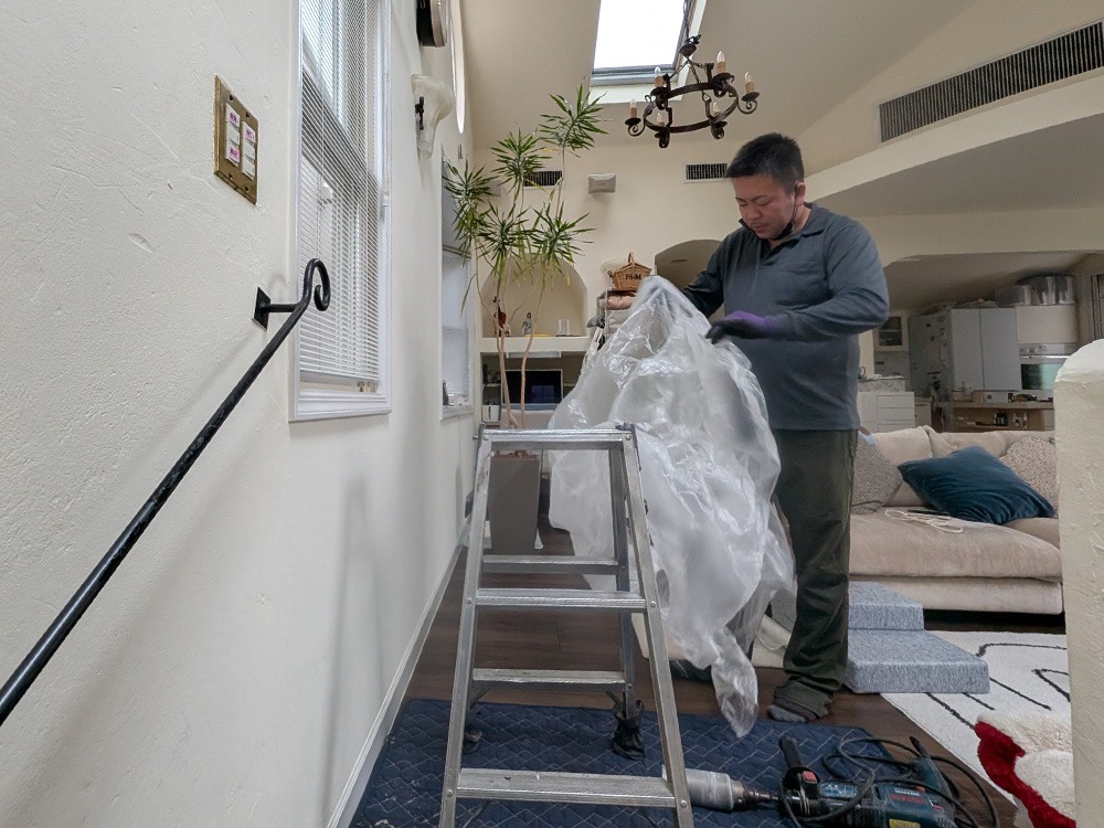 パッケージ室内機C設置①